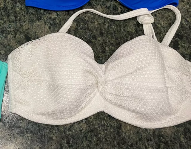 Victoria Secret Bandeau Eyelet Bikini Top (36DD, Underwire) Victoria Secret Bandeau Eyelet Bikini Top (36DD, Underwire)