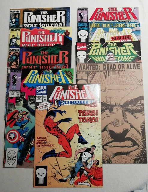 The Punisher Comics job-lot / bundle 9 Marvel Comics including War Journal