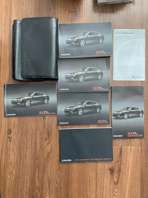 2013 Acura TL Owners Manual Handbook Set with Case OEM FREE SHIPPING