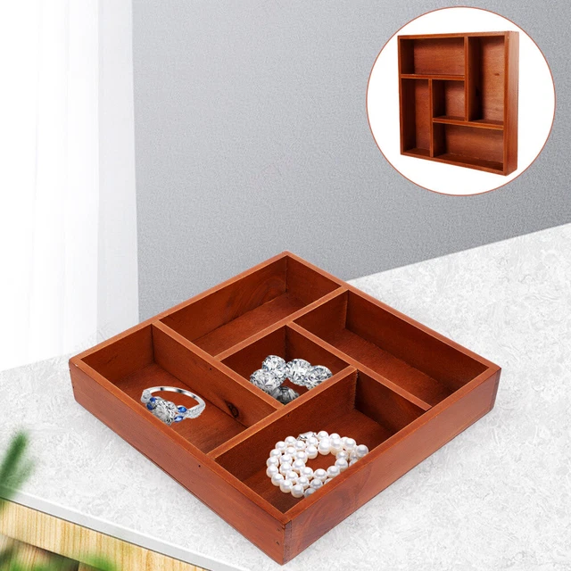 Boîte De Rangement Multi-Compartiments Salle De Bain Blanc Cassé – Organisateur Comptoir Avec Porte-Brosse à Dents, Support Drainage Et Crochet Mural
