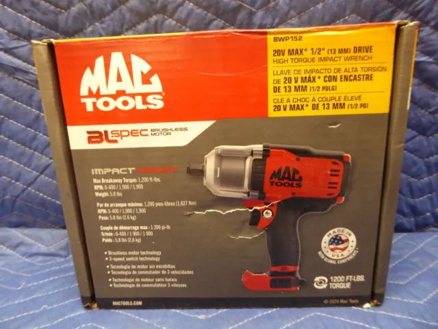 20V MAX* 1/2 Drive BL-Spec™ High-Torque Brushless Impact Wrench (Tool  Only) - BWP152