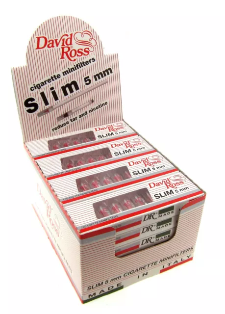 David Ross DR Disposable Slim Cigarette Roll Up Holders 24 Packs of 10 BRAND NEW