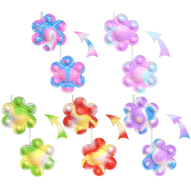 Silicone Decompression Toys Funny Sunflower Squeeze Bubble Toys for Kids Adults
