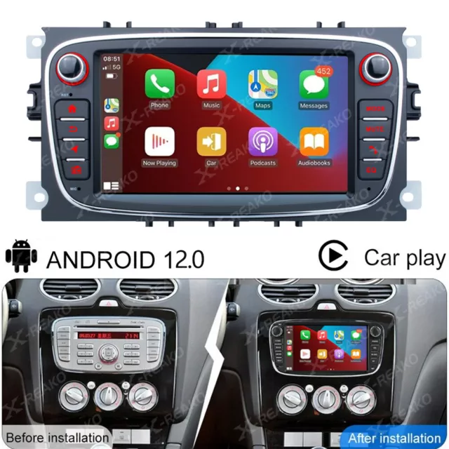 Android Auto CarPlay LHD Left Hand Drive For Ford Focus MK1 Stereo Radio  MP3 MP4