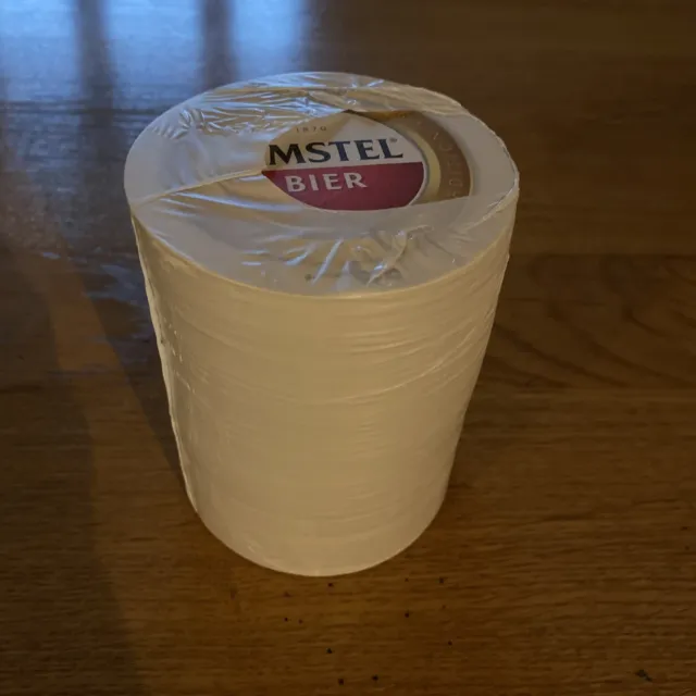New Circa 100 Amstel Beer Cardboard Beer Mat Coasters Man Cave Home Bar Sealed