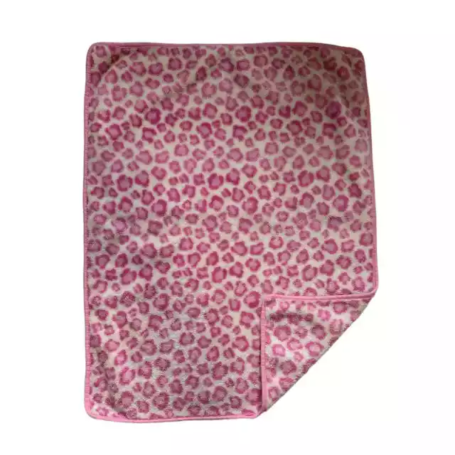 Baby Gear Pink Animal Print Leopard Cheetah Blanket Lovey Security Kids