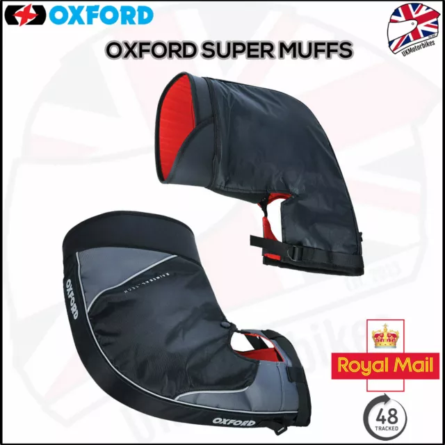 Oxford Rain Seal Super Muffs 100% Water Wind Proof Motorbike Mitts Ox395