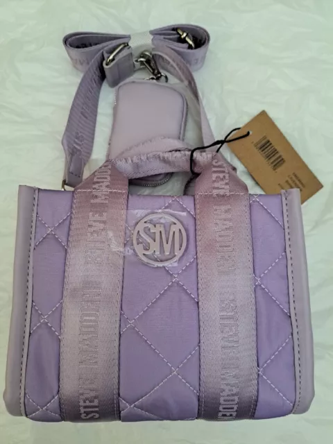 Steve Madden Bminnie Lavender Crossbody tote.