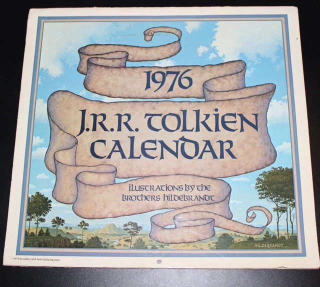 JRR TOLKIEN CALENDAR 1976/1977/1978Brothers Hildebrandt Hobbit/Lord of