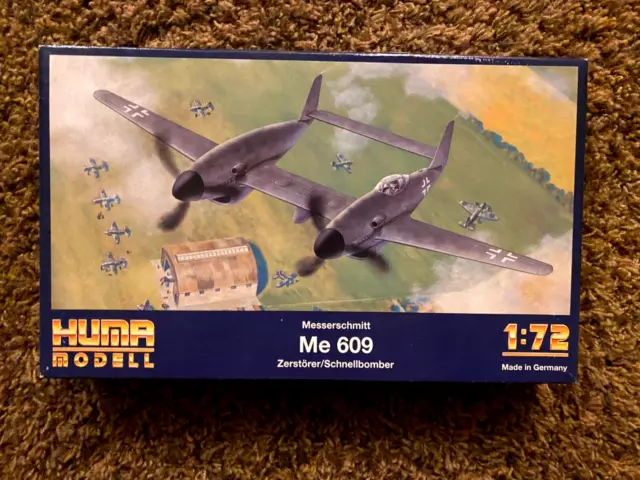 HUMA 1/72 SCALE German WWII Messerschmitt Me 609 Airplane Model - Parts ...
