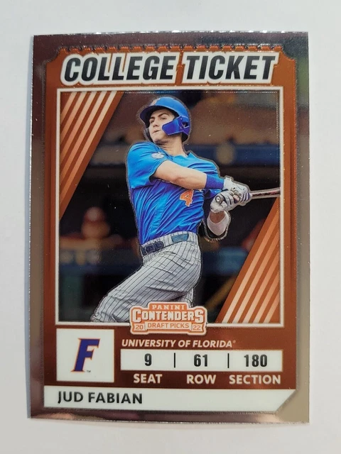 2022 Elite Extra Edition College Tickets Optic #CTO-26 Jud Fabian