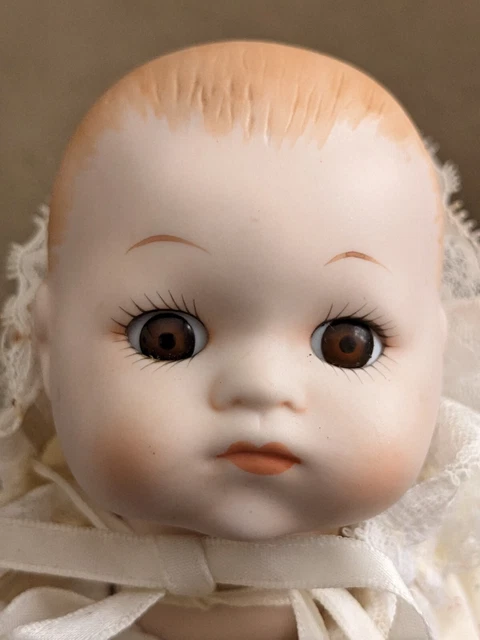1987 Baby Jessica 10" Doll w/Tag, by ALBERT E. PRICE Bisque Porcelain, Cloth HTF 2