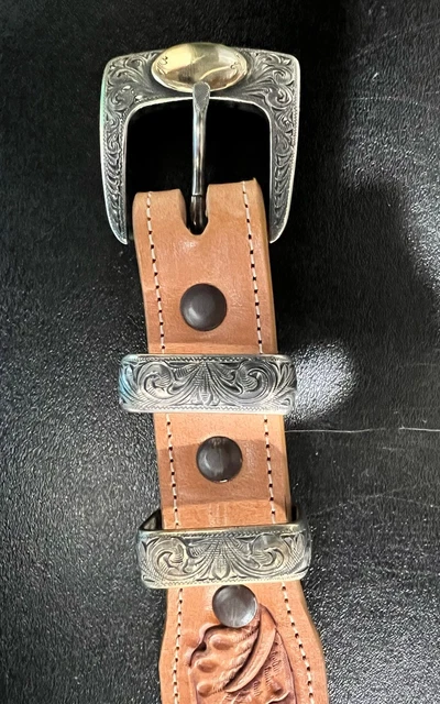 AHMAD KHAN 925 Sterling Silver Ranger Belt Buckle 4 piece Custom