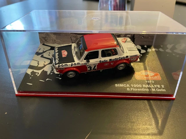IXO Simca 1000 Rallye 2 - Monte Carlo 1973, 1/43 (occasion, Très Bon état Avec Boîte)