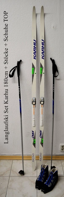 Langlaufski Set Karhu 180cm Skating SNS + Stöcke + Schuhe
