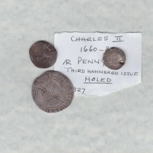 Three Silver Hammered Coins In A Well Used Condition