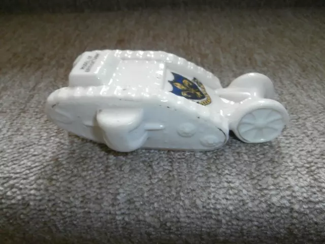 Willow Art Crested China Trailing Wheel Ww1 Tank Wakefield Crest