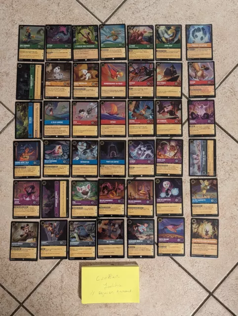 lot de 42 cartes FOILS lorcana chapitre 3