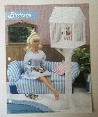 Muñeca Barbie Jaula para Pájaros Patrón de Lona de Plástico Annie Folleto L9-TT