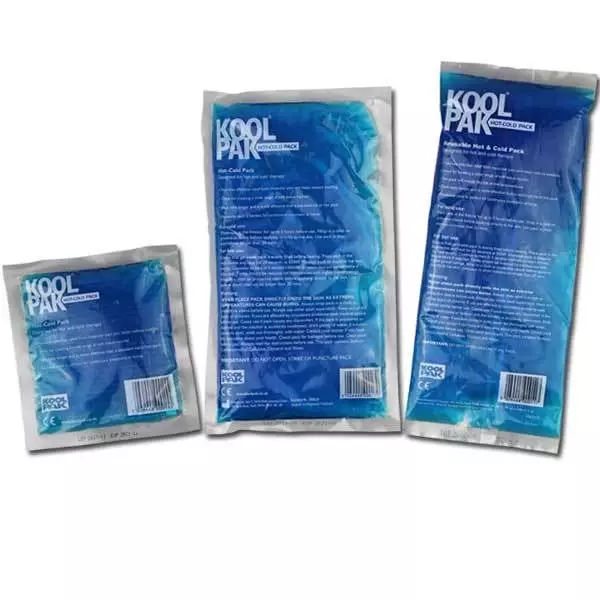 KoolPak Reusable Hot & Cold Ice Gel Pack & Accessories - First Aid Pain Relief