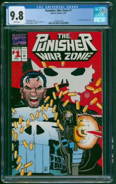 Punisher War Zone #1 CGC 9.8 NM/MT Marvel Comics 3/92 Die-Cut Wraparound Cover