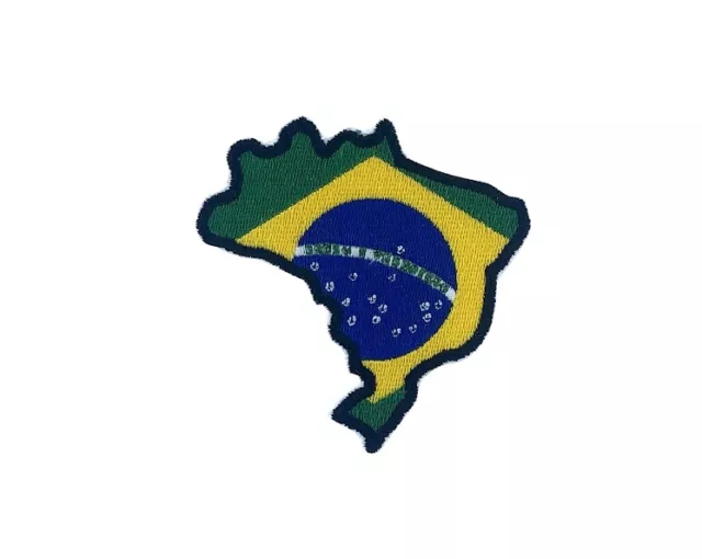 Patch aufnaher aufbugler applikation bügelbild brasilien flaggen fahne flagge