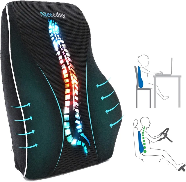 Lumbar Support Pillow for Office Chair Car Lumbar Pillow Lower Back Pain Relief