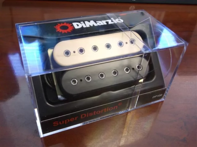 NEW - Dimarzio DP100 Super Distortion Humbucker Pickup - BLACK/CREAM CREME