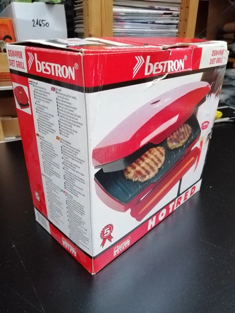 Bestron DSW490R Kontaktgrill NEU