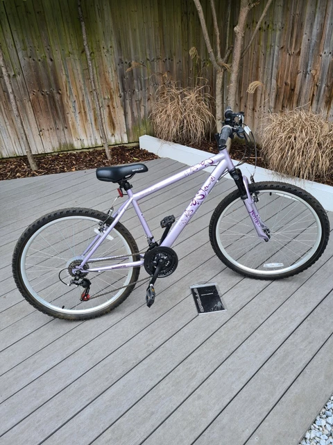 APOLLO JEWEL GIRLS WOMENS Mountain Bike 17inch Frame Purple 25.00
