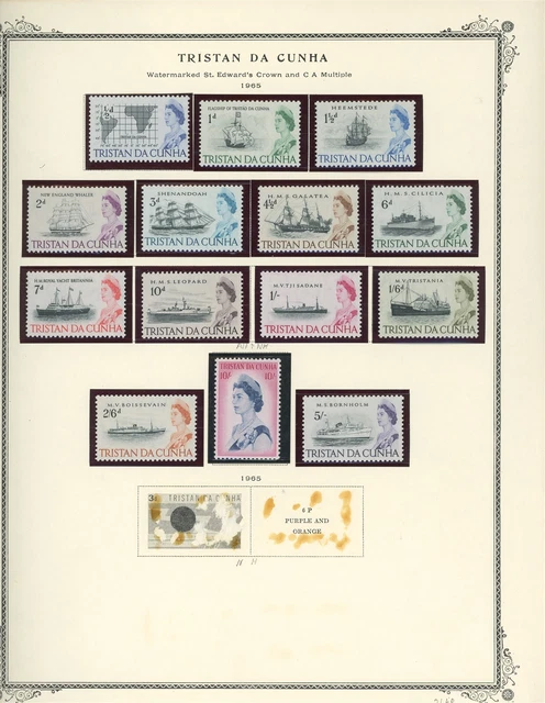 TRISTAN DA CUNHA Album Page Lot #147 - SEE SCAN - $$$