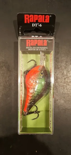 RAPALA DT-6 RED Crawdad $8.99 - PicClick