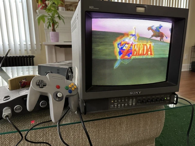 Sony Trinitron Color Video Monitor PVM-1354Q Vintage CRT TV Display Retro Gaming