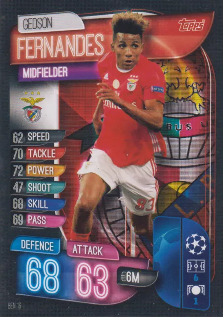 Topps Champions League 19 20 2019 2020 BEN16  Gedson Fernandes