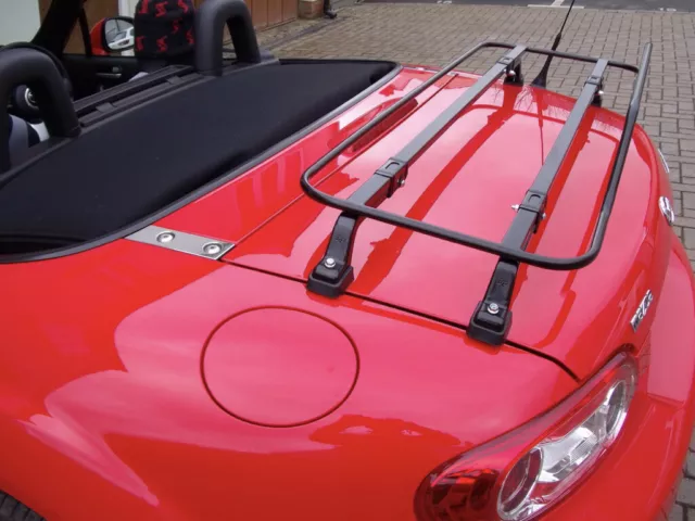 Mazda MX5 Luggage Boot Rack - Stunning Modern Black Rack Fits MK1 MK2 MK3