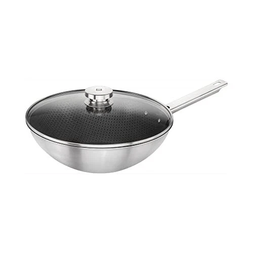 ZWILLING Joy Plus 12 pulgadas acero inoxidable antiadherente Wok con tapa