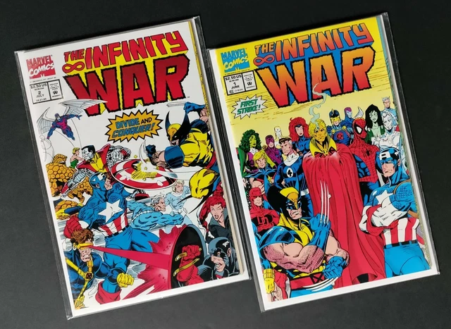 Infinity War #1 - 2 (Lot Of 2) 1992 Marvel Comics Mcu Spec Movie Hotlist Warlock
