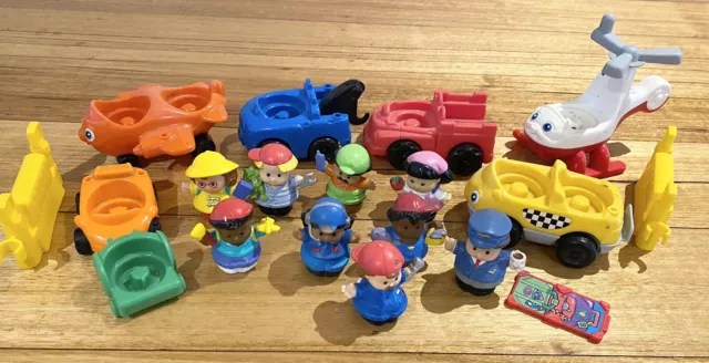Little People Fisher Price Airport vehicles and figures, a few random ones GUC