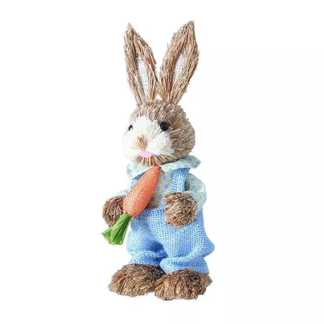 Easter Rabbit Decoration Bunny Figurines Animal Model Sculpture Statue Animal