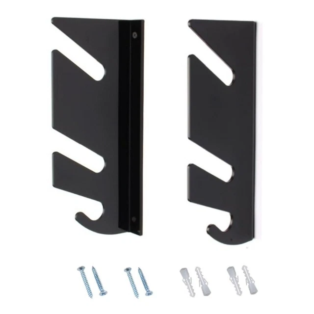 Lot De 2 Supports Muraux Pour Skateboard/Longboard - 3DBeli - Noir - Présentoir