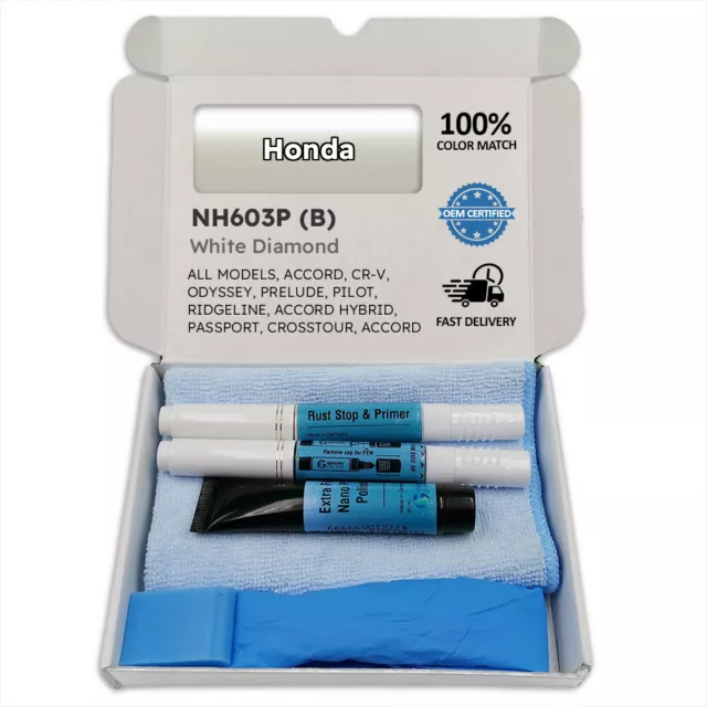 NH603P (B) White Diamond Touch Up Paint for Honda ACCORD CR V ODYSSEY PRELUDE P