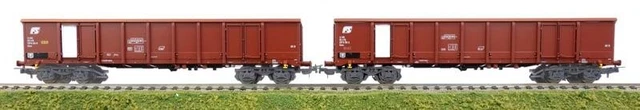 TILLIG 501271 SET 2 carri Eanos FS logo inclinato, un portello bianco ...
