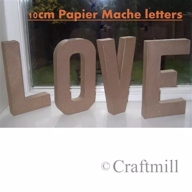 LARGE CARDBOARD PAPIER MACHE LETTERS 20.5CM 8 INCH Paper Craft