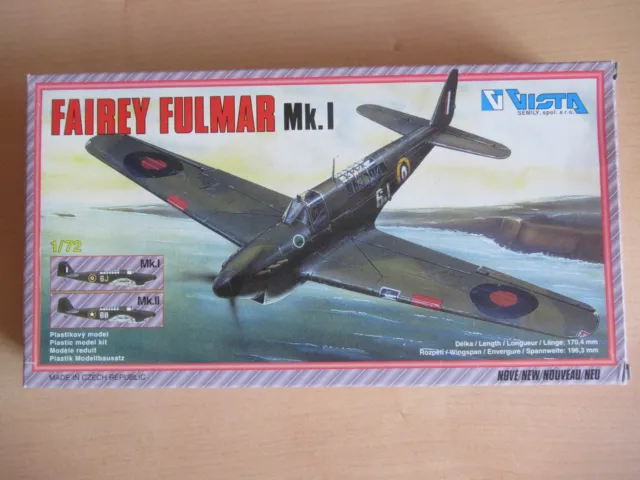 TOP!!! VISTA 0202-1 Fairey Fulmar Mk. I 1:72 in OVP!!!