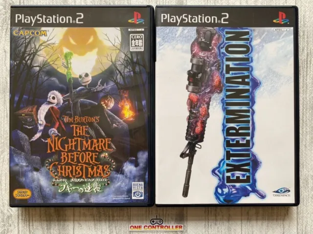 SONY PlayStation 2 PS2 The Nightmare Before Christmas & Extermination from Japan