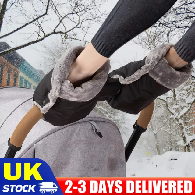 Winter Pram Warmer Gloves Pushchair Hand Muff Waterproof Stroller Accessories UK