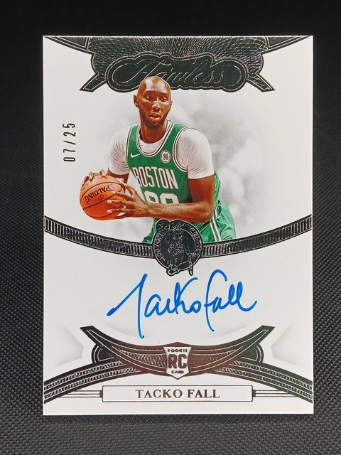 2019-20 Panini Flawless NBA Tacko Fall Celtics Rookie Auto RC Silver 07/25