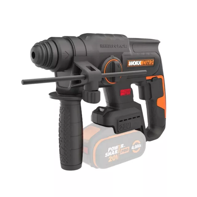 WORX WX381.9 18V (20V MAX) Cordless Brushless 2.0KG Rotary Hammer Body & Case