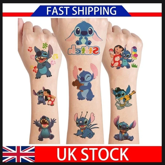 LILO AND STITCH Temporary Tattoos 8 sheetsTemporary Tattoos for Kids