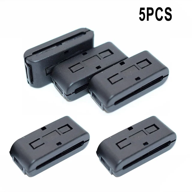 5x Noyaux Ferrite Anti-Bruit EMI/RFI - Filtre Câble USB/Audio/Vidéo | Suppression Interférences Électromagnétiques